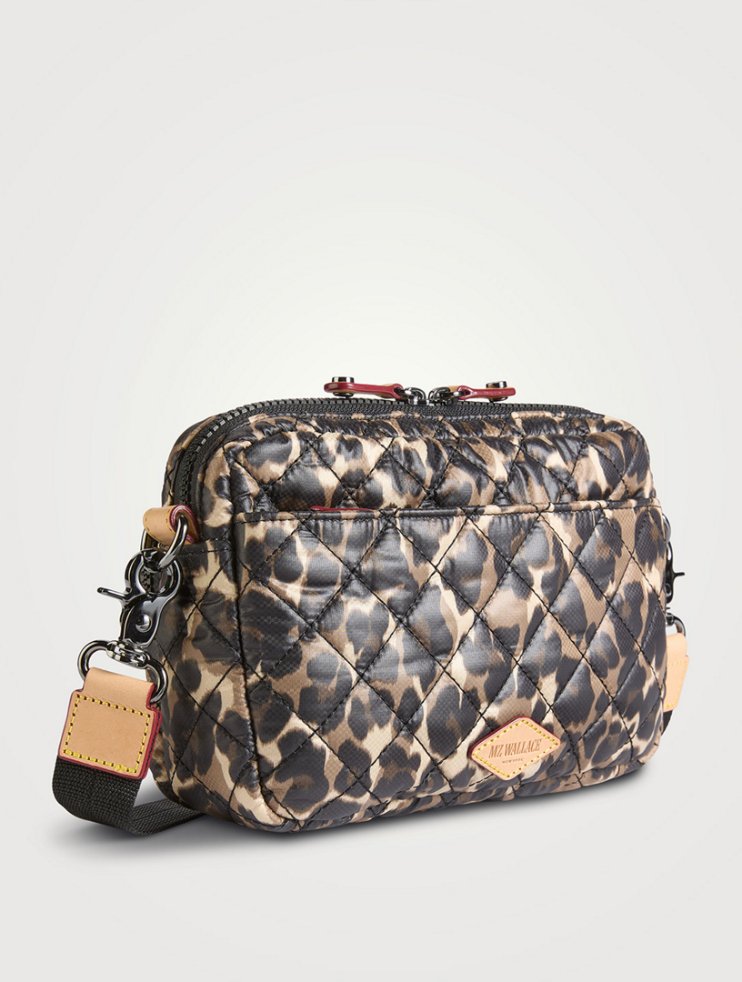 MZ WALLACE Small Metro Camera Bag In Leopard Print | Holt Renfrew