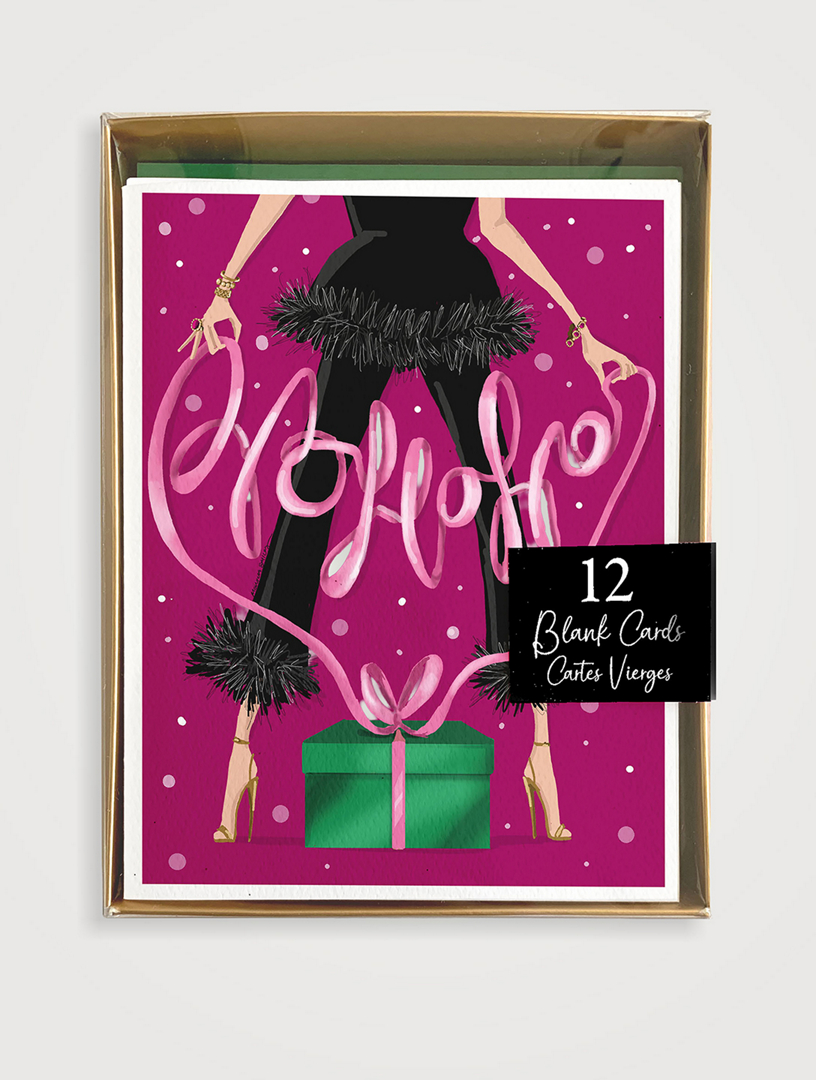 Lot de 12 cartes de vÅ“ux vierges Bow Beauties