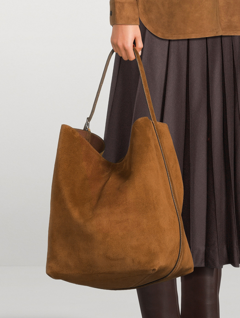 TOTEME Belted Suede Tote Bag | Holt Renfrew
