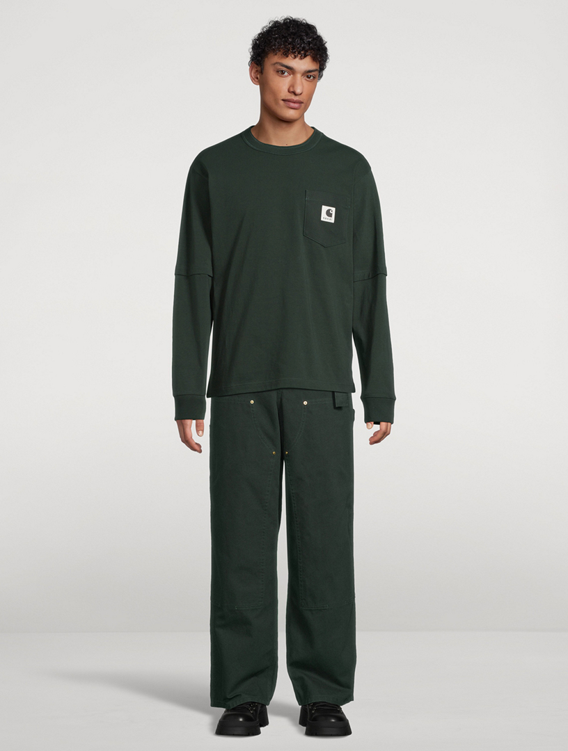 新品　Sacai x CARHARTT WIP ロンTee　T shirt SACAI X CARHARTT WIP sacai x Carhartt WIP Long-Sleeve T