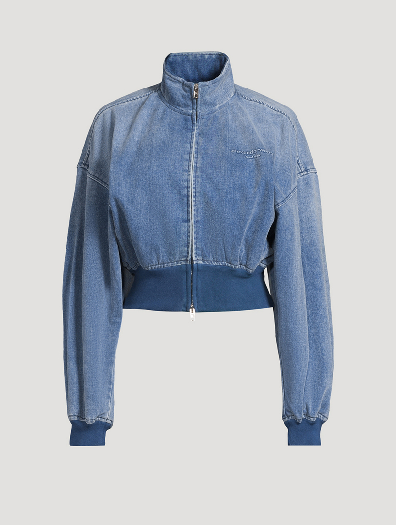 ALEXANDER WANG Cropped Denim Jacket | Holt Renfrew
