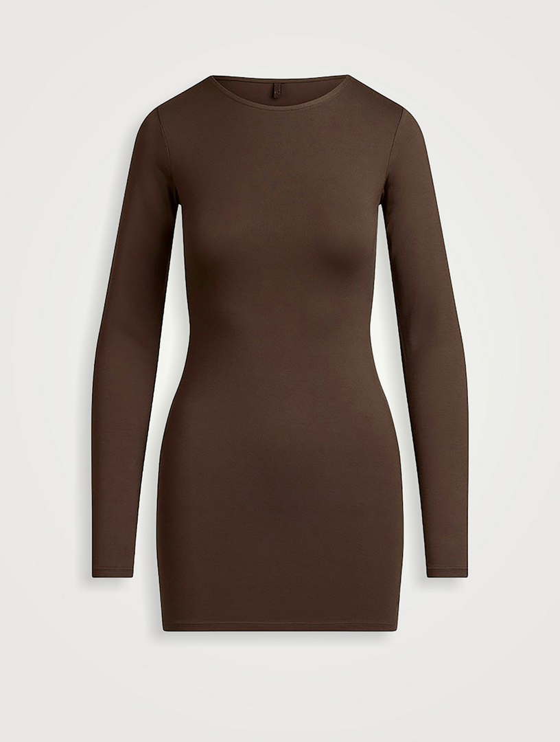 skims smooth layers mini dress @SKIMS smooth layers scoop neck cami and skims smooth layers mini skort.  @TONY BIANCO Tuscany heels #ootd #outfitinspo #skims #cuteoutfits