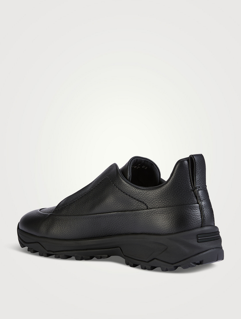 ZEGNA Leather Triple Stitch™ Monte Sneakers | Holt Renfrew