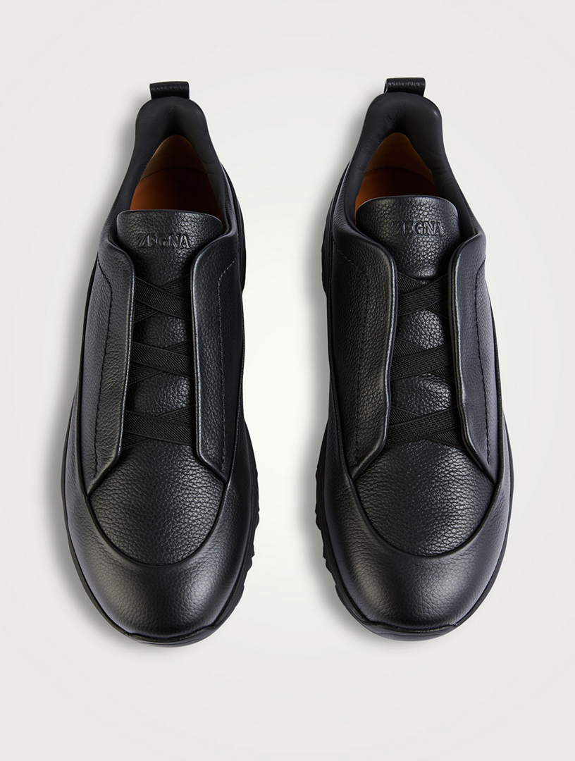 ZEGNA Leather Triple Stitch™ Monte Sneakers | Holt Renfrew