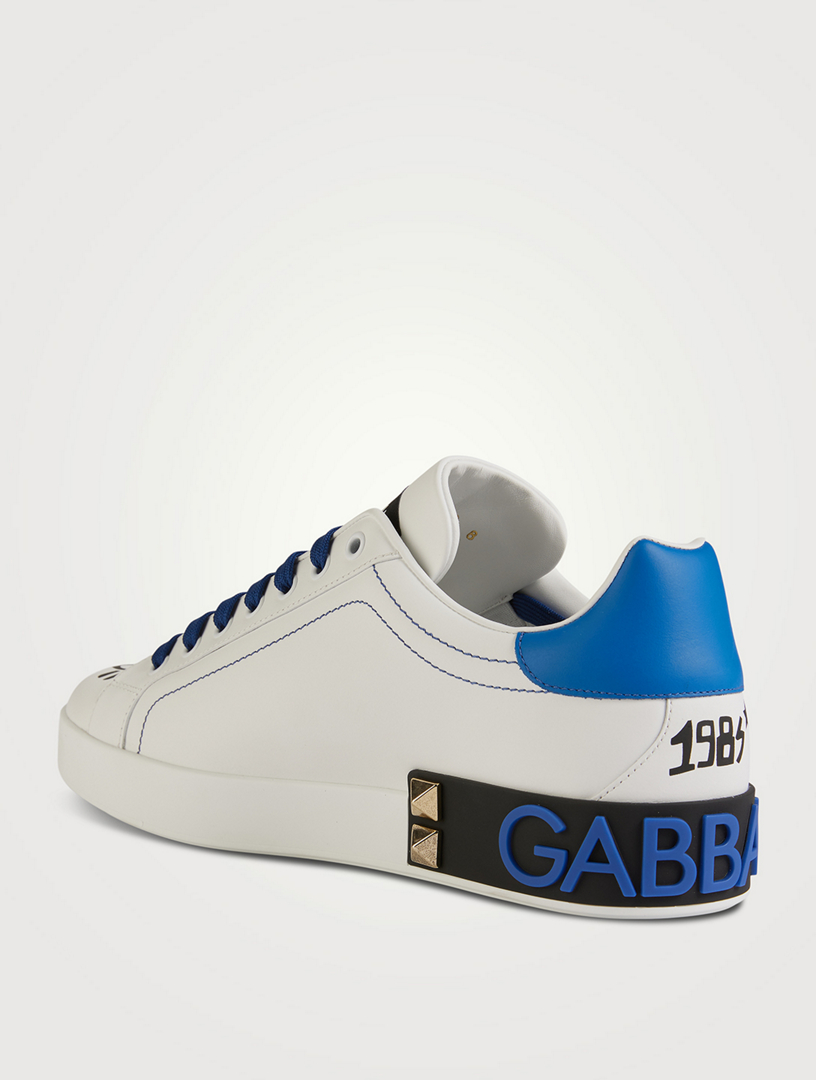 DOLCE & GABBANA Portofino Leather Sneakers | Holt Renfrew