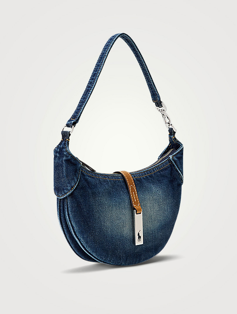 POLO RALPH LAUREN Mini Polo ID Denim Shoulder Bag | Holt Renfrew