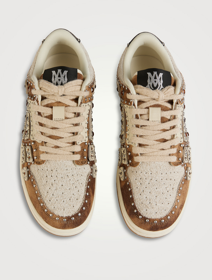 AMIRI Skel Top Low Studded Sneakers | Holt Renfrew