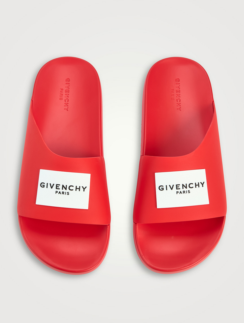 GIVENCHY Label Slide Sandals | Holt Renfrew display picture 1