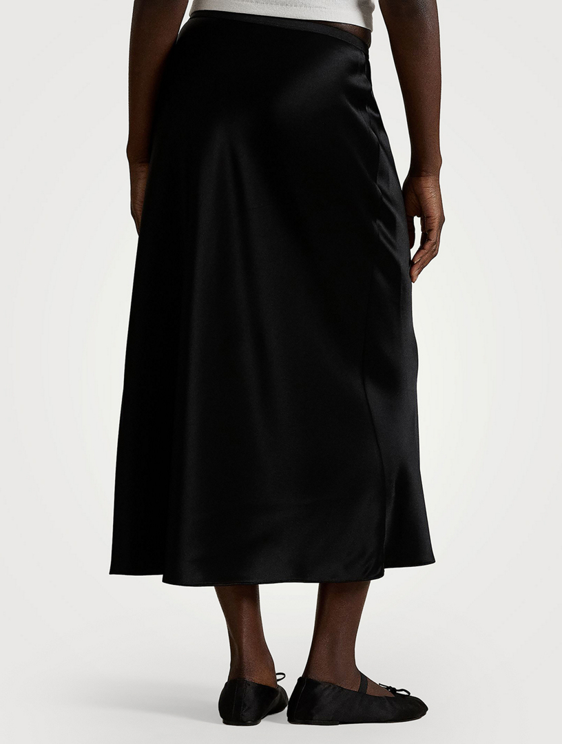mona Polo by Ralph Lauren プリーツスカート 2 POLO RALPH LAUREN Double-Faced Satin Slip Skirt | Holt Renfrew