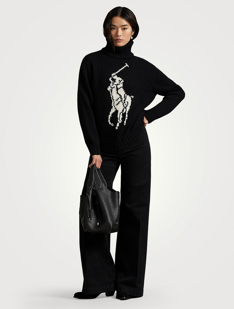 POLO RALPH LAUREN Big Pony Wool Turtleneck Sweater | Holt Renfrew