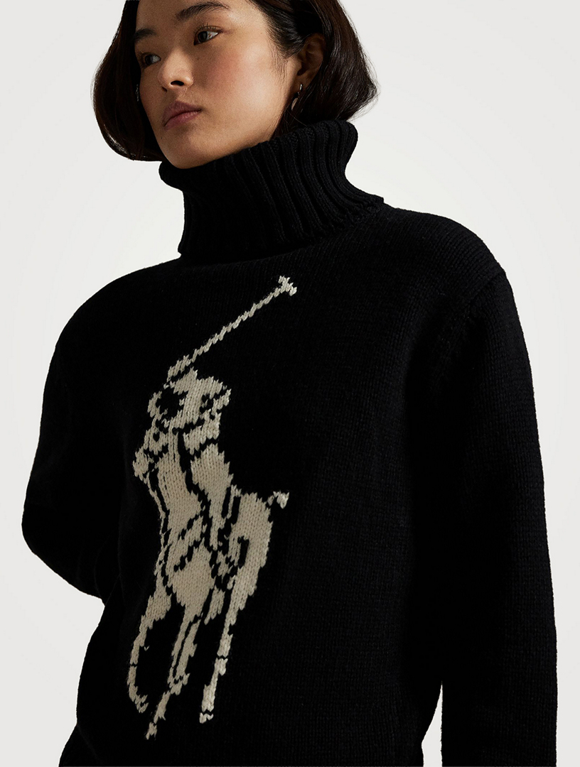 POLO RALPH LAUREN Big Pony Wool Turtleneck Sweater | Holt Renfrew