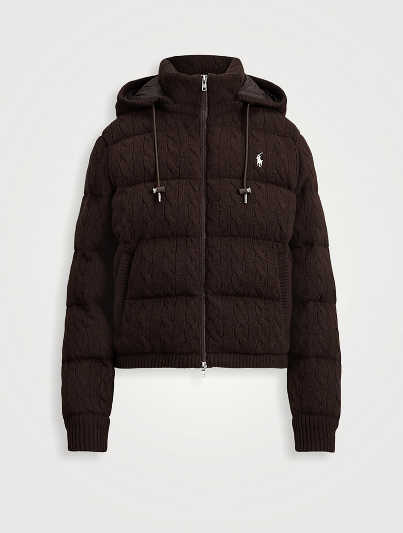 POLO RALPH LAUREN Cable-Knit Wool Cashmere Jacket | Holt Renfrew
