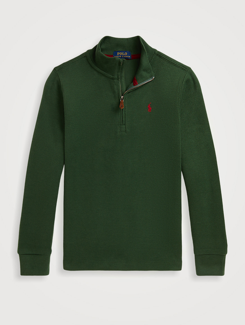 POLO RALPH LAUREN Estate-Rib Quarter-Zip Pullover | Holt Renfrew