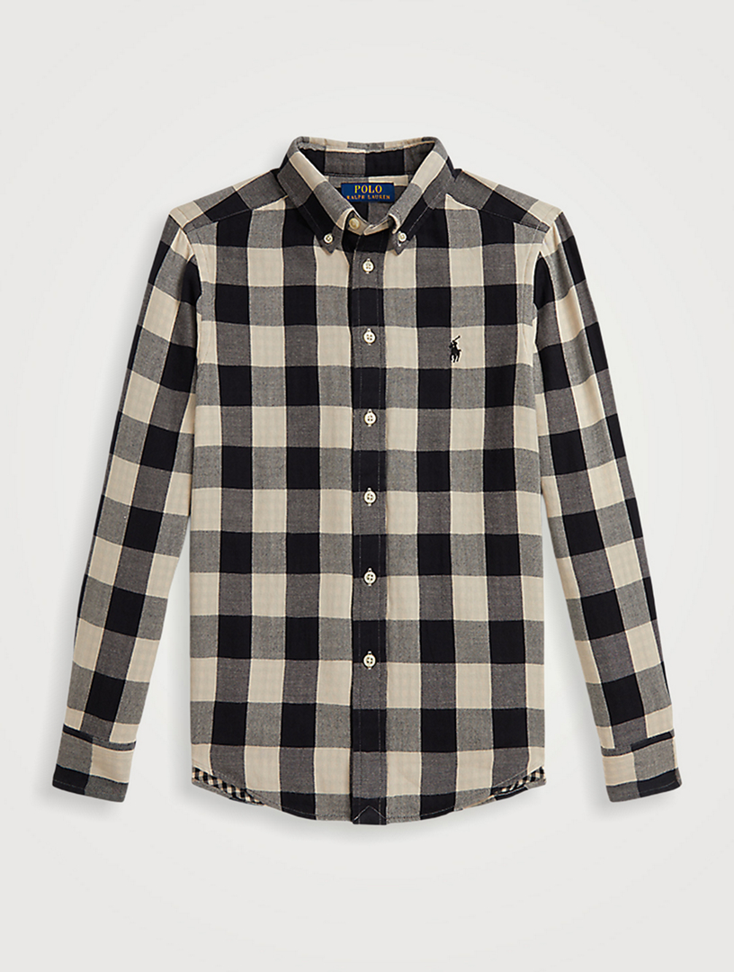 Buffalo Check Double-Faced Cotton Shirt