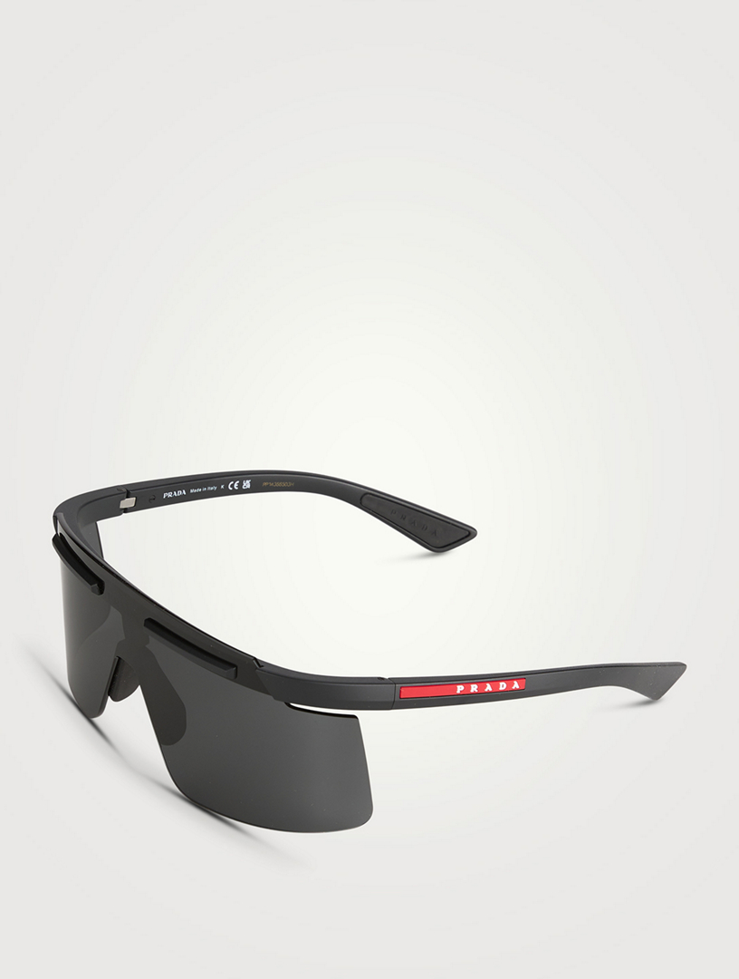 PRADA Prada Linea Rossa Shield Sunglasses | Holt Renfrew