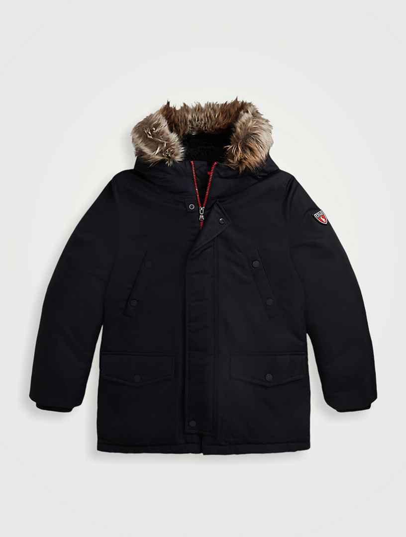 Faux Fur Trim Down Parka