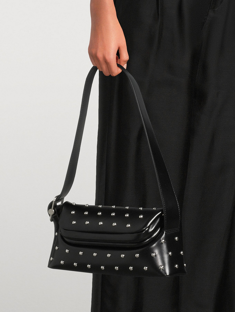 OSOI Folder Brot Leather Shoulder Bag With Studs | Holt Renfrew