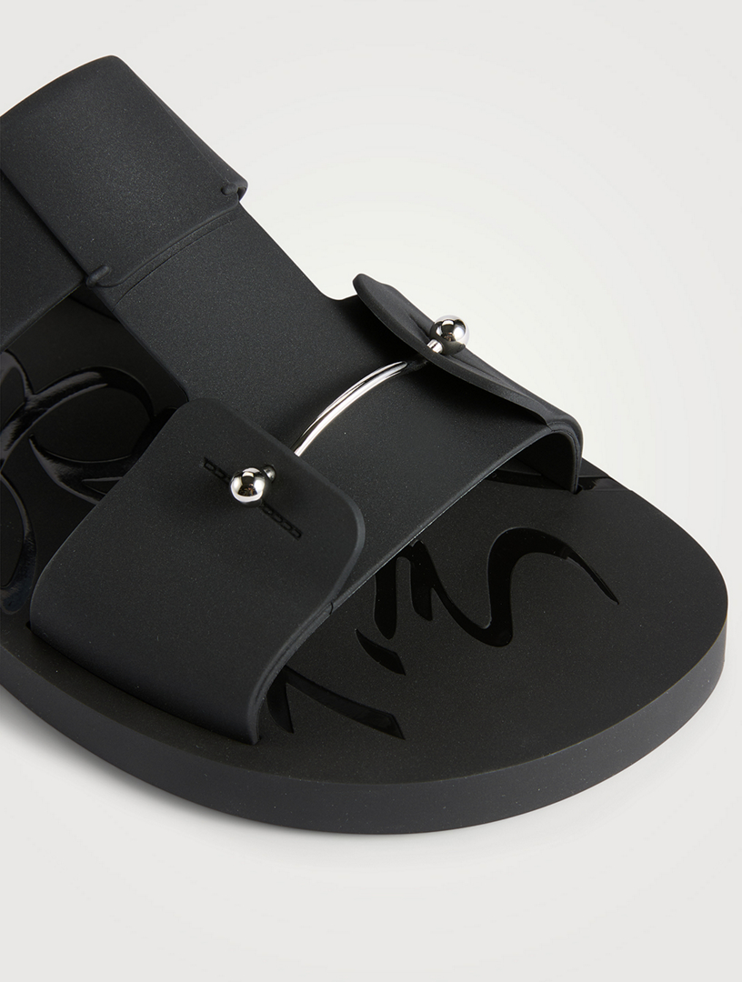 CHRISTIAN LOUBOUTIN Zakouski Rubber Sandals | Holt Renfrew