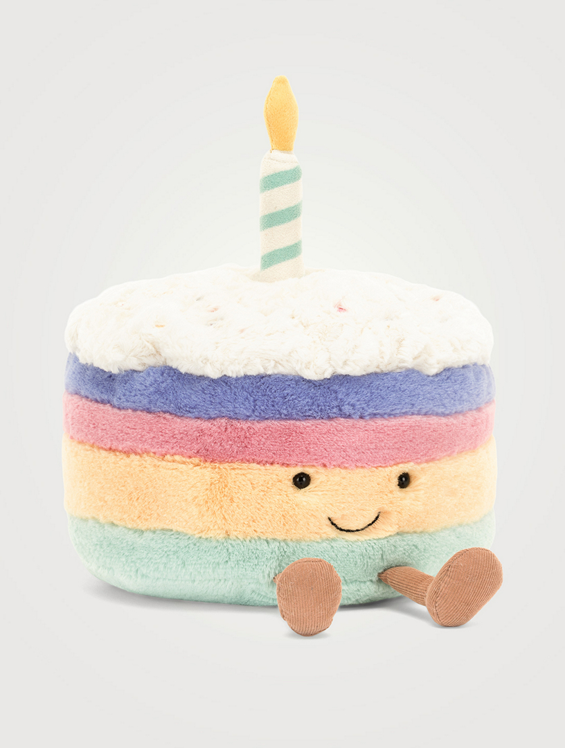 Amuseables Rainbow Birthday Cake Plush Toy