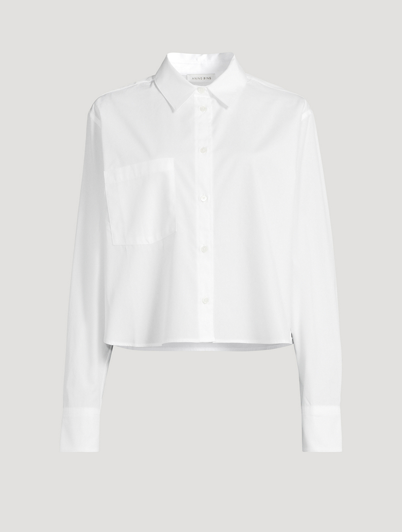 Essie Cropped Poplin Shirt