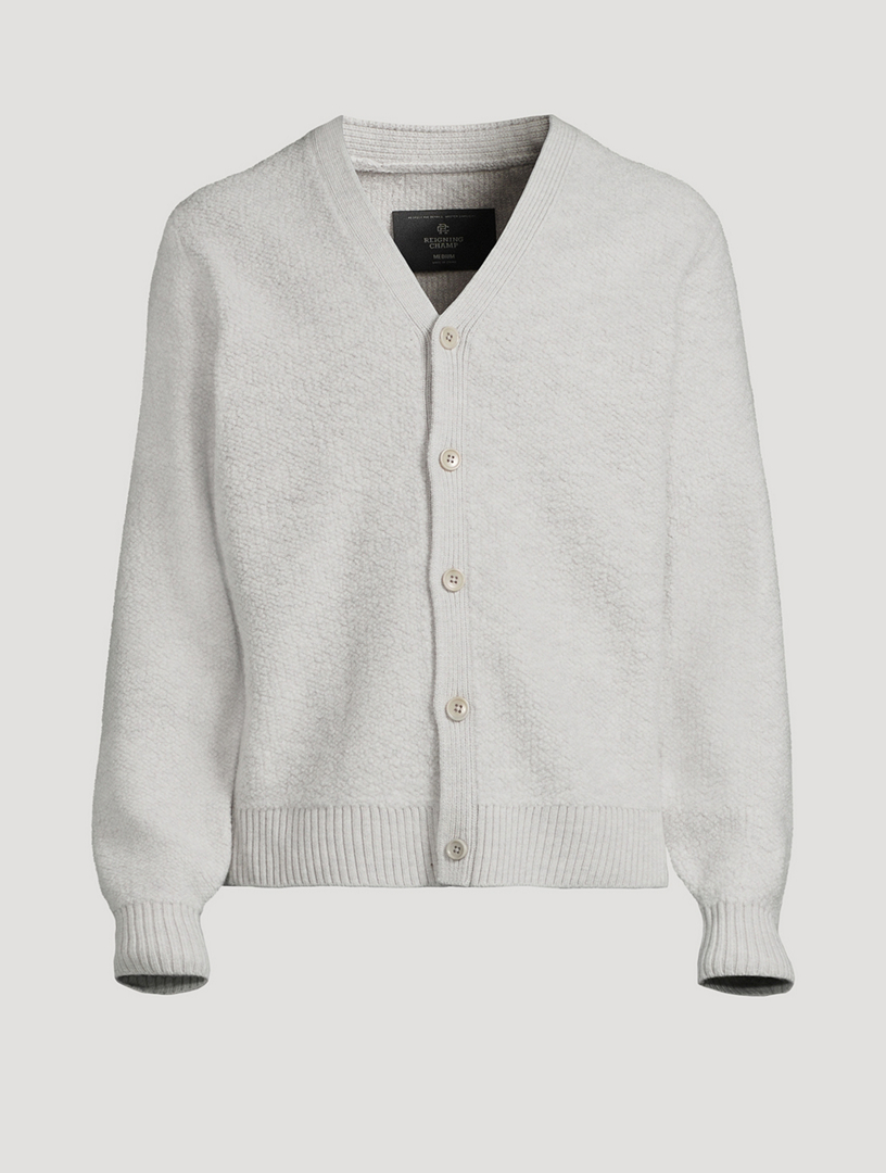 Textured Boucle Turf Cardigan