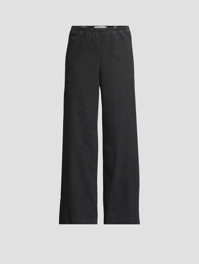Wide-Leg Corduroy Trousers