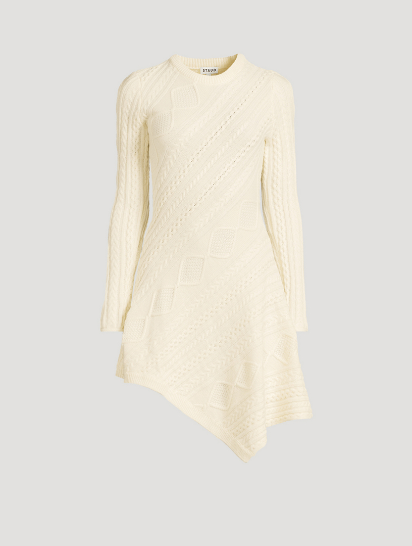 Eva Cable-Knit Sweater Dress