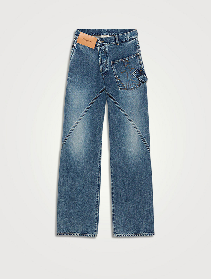 Jean de travail torsadé