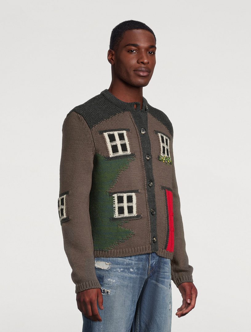 JW ANDERSON House Polo Cardigan | Holt Renfrew