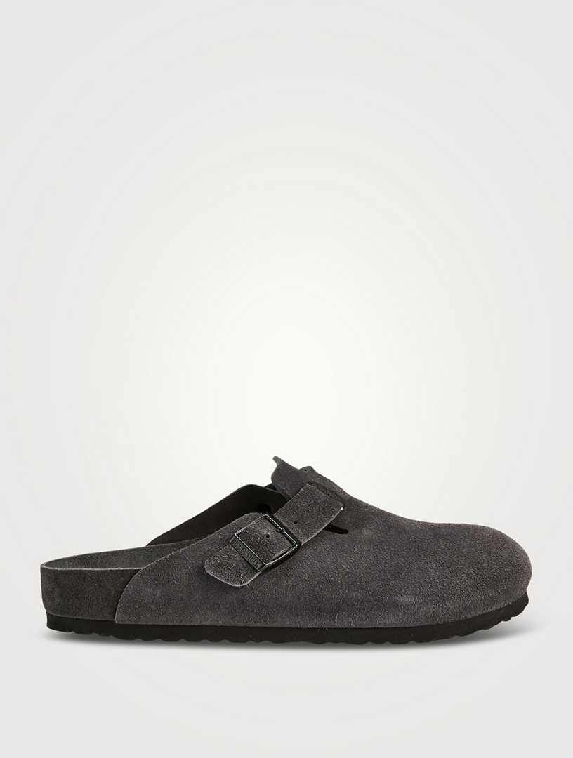 BIRKENSTOCK Boston Exquisite Suede Clogs | Holt Renfrew