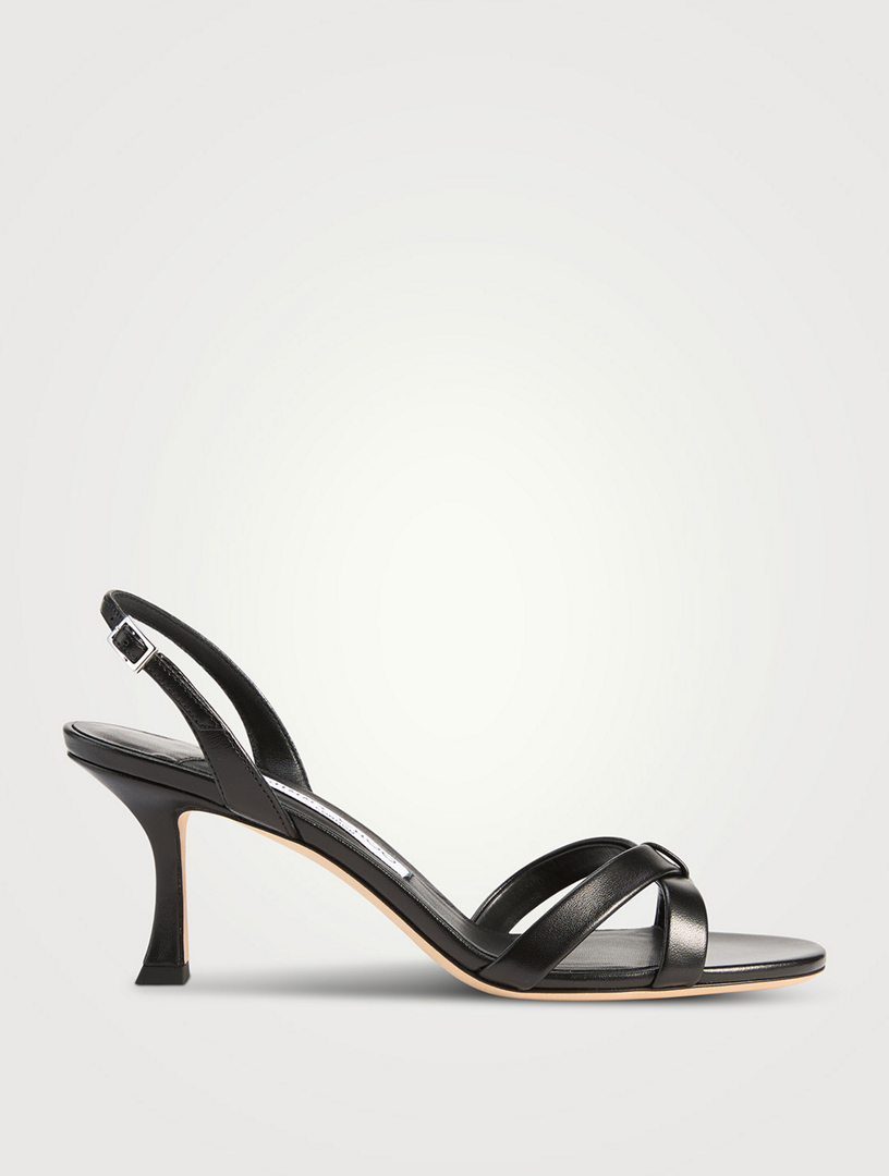 Sandales-escarpins Elsy en cuir