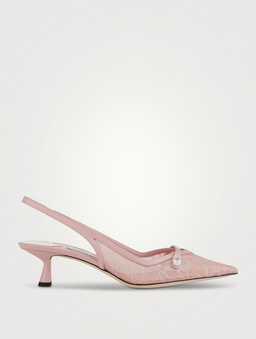 Amita Lace Slingback Pumps