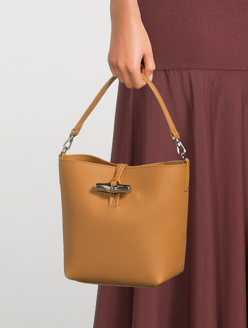 LONGCHAMP XS Le Roseau Leather Bucket Bag | Holt Renfrew
