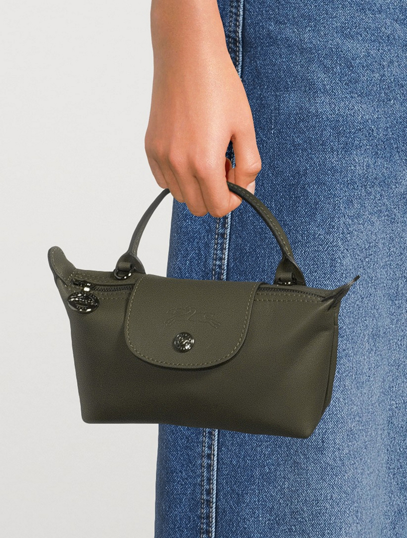 LONGCHAMP XS　2WAY　ショルダーバッグ ミントグリーン/ブラック LONGCHAMP XS Le Pliage Xtra Leather Crossbody Pouch | Holt Renfrew