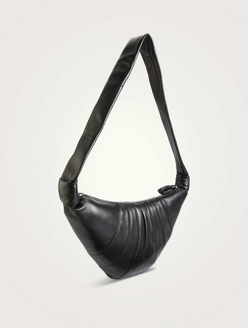 バッグ LEMAIRE MEDIUM CROISSANT BAG BLACK LEMAIRE: Black Medium Croissant Bag | SSENSE Canada