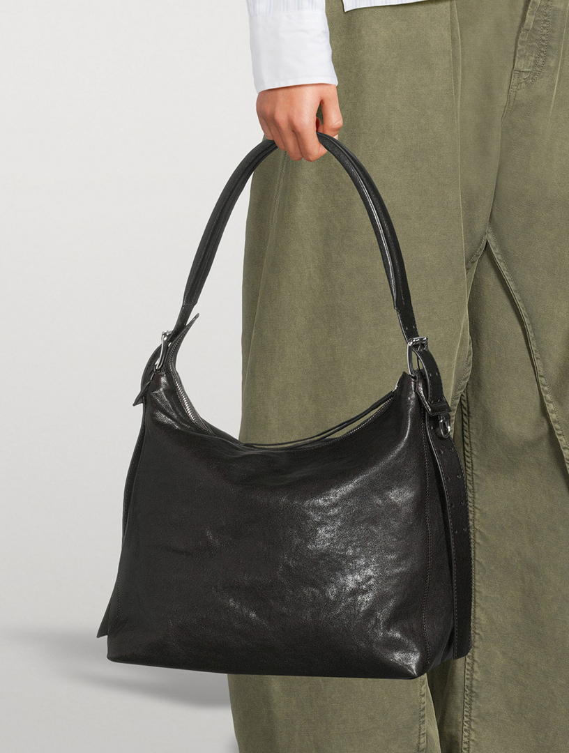 LEMAIRE Small Belted Leather Shoulder Bag | Holt Renfrew