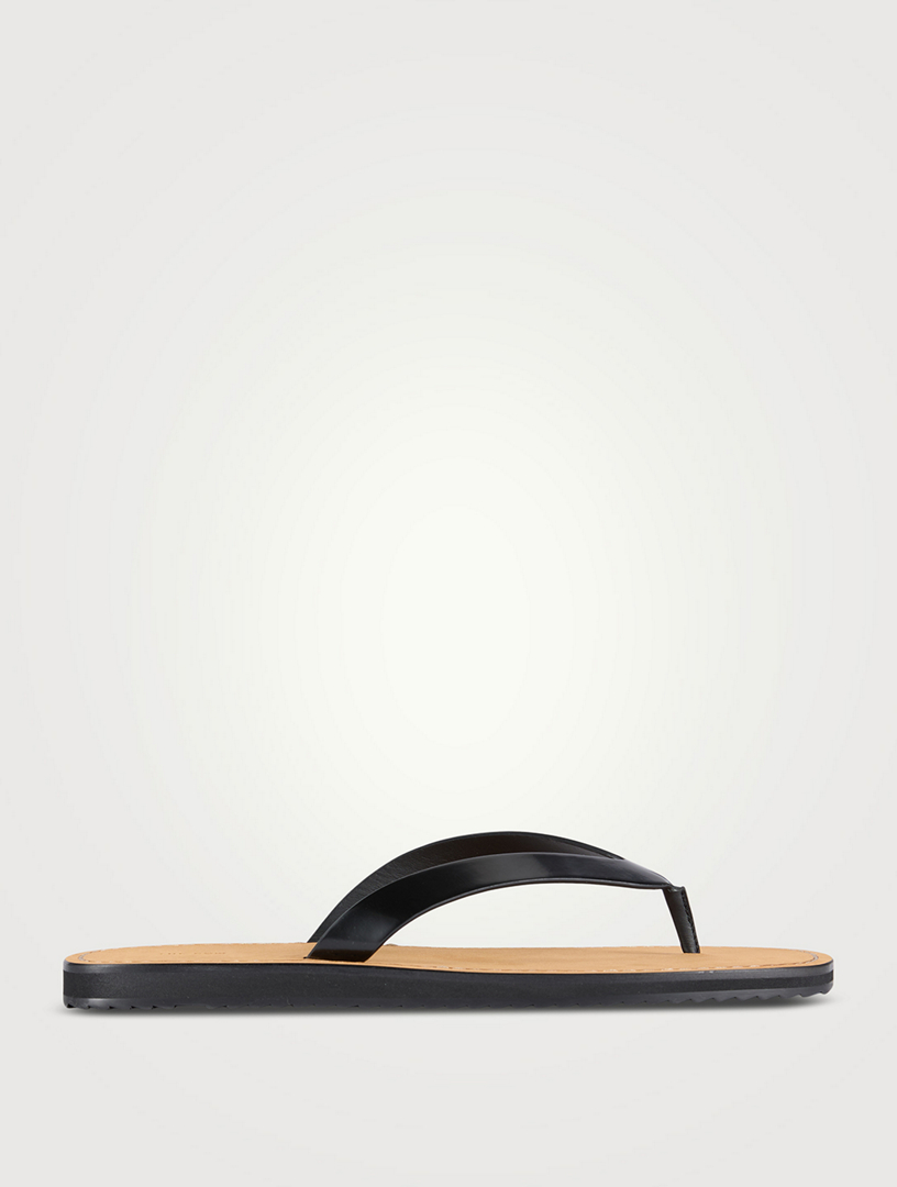 City Leather Flip-Flops