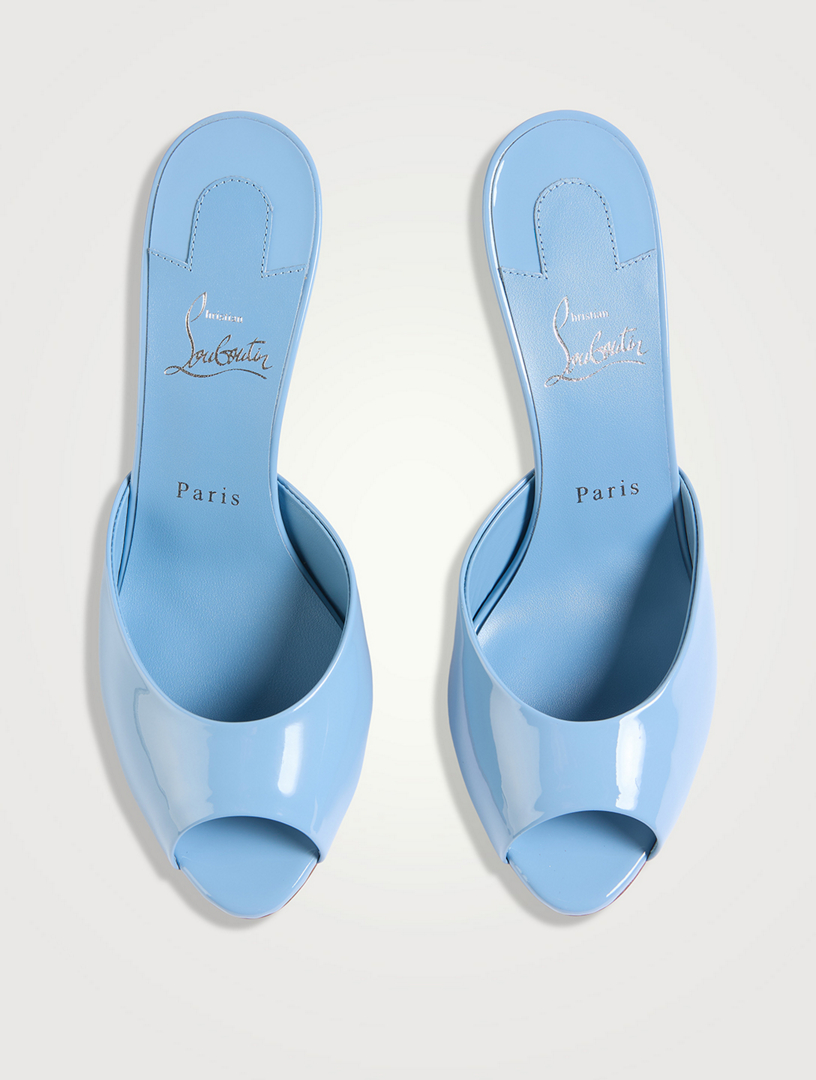 CHRISTIAN LOUBOUTIN Me Dolly Patent Leather Mules | Holt Renfrew