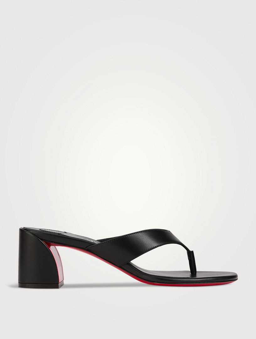 Janetonga Leather Thong Sandals