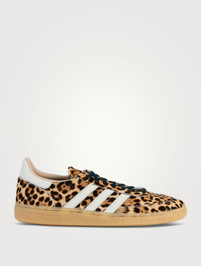 Handball Spezial Calf Hair Sneakers In Cheetah Print
