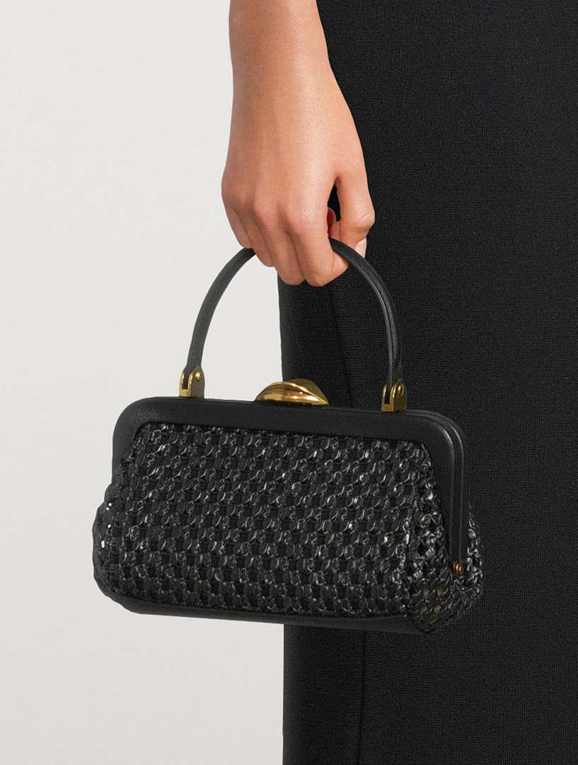 U*N様 定価6万　GUNTAS Genuine Leather Crossbo BCOASTER Black Multi Top Handle Crossbody Bag | Women's Designer