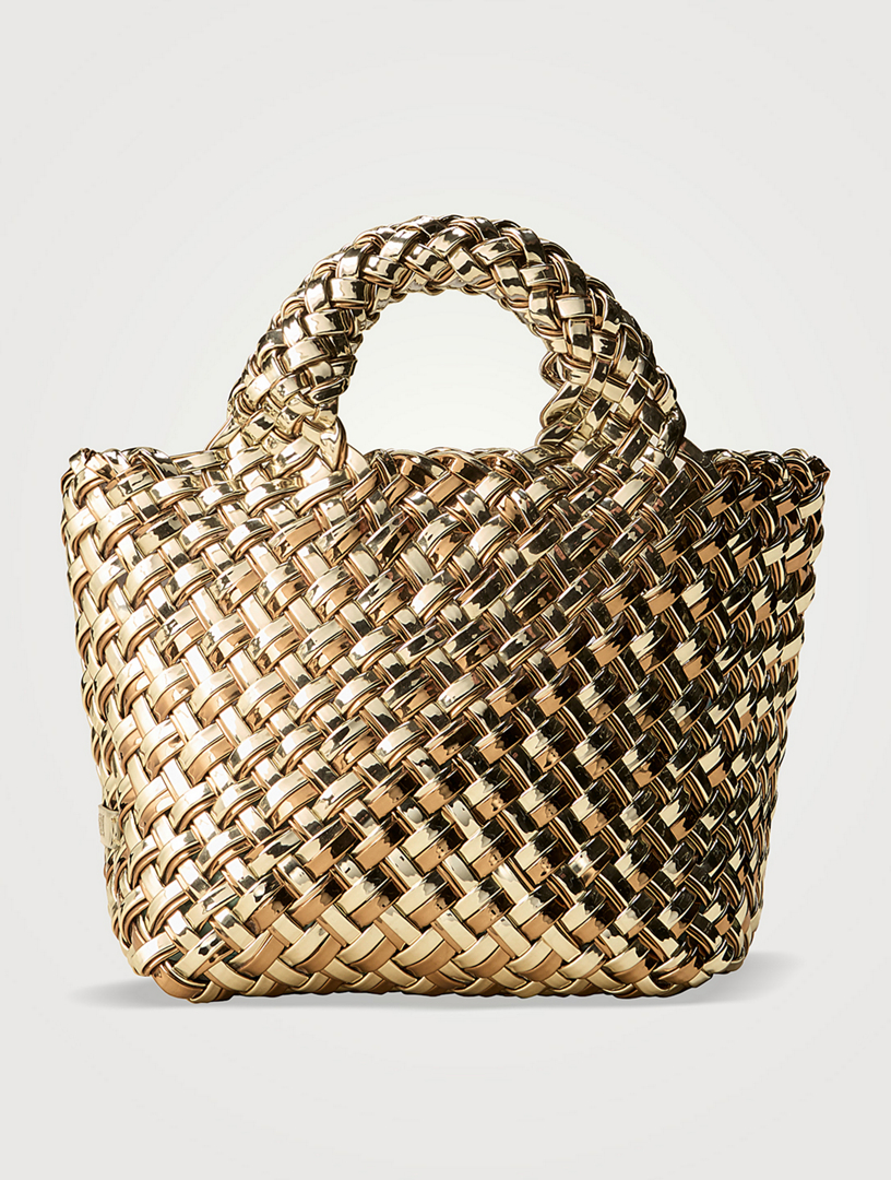 Petite St. Barths Metallic Tote Bag