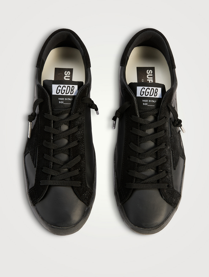 GOLDEN GOOSE Super-Star With Suede Star And Heel | Holt Renfrew