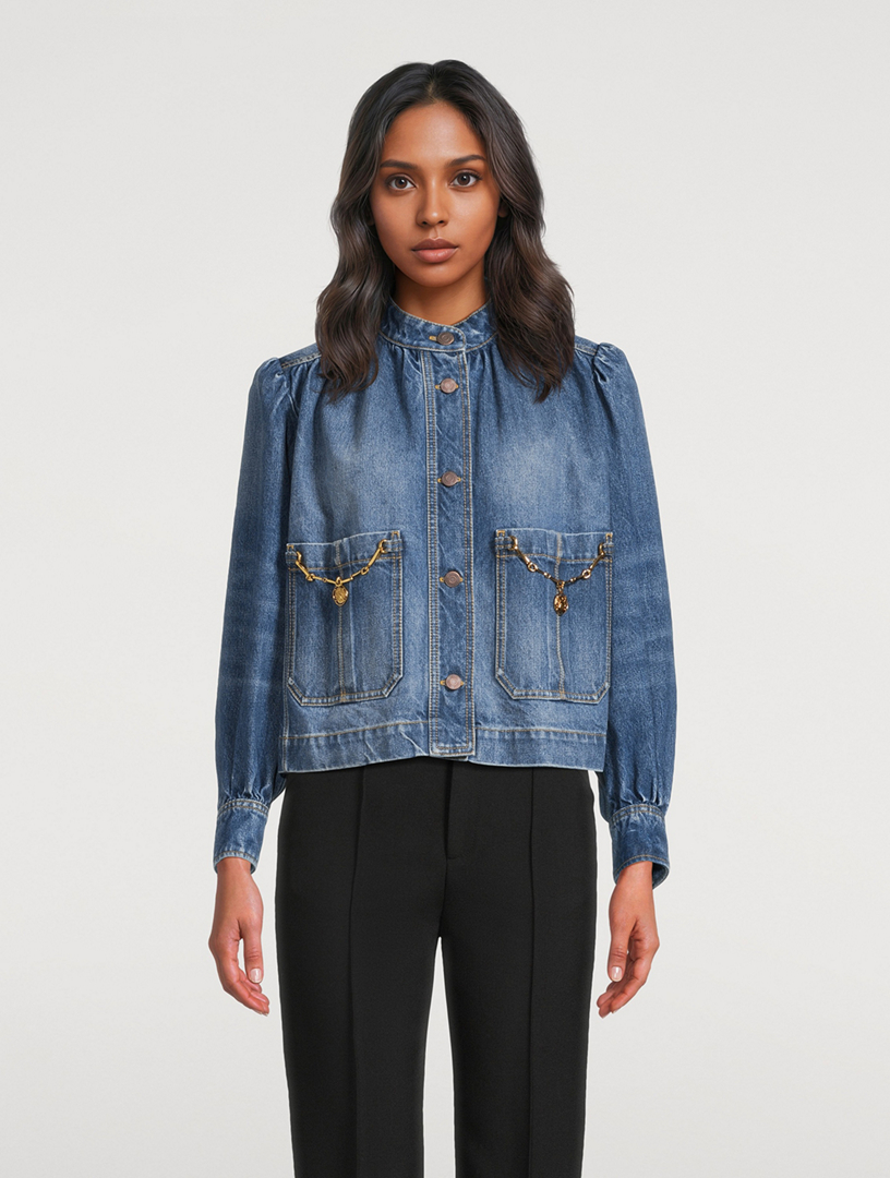 CHLOE Embellished Denim Jacket | Holt Renfrew