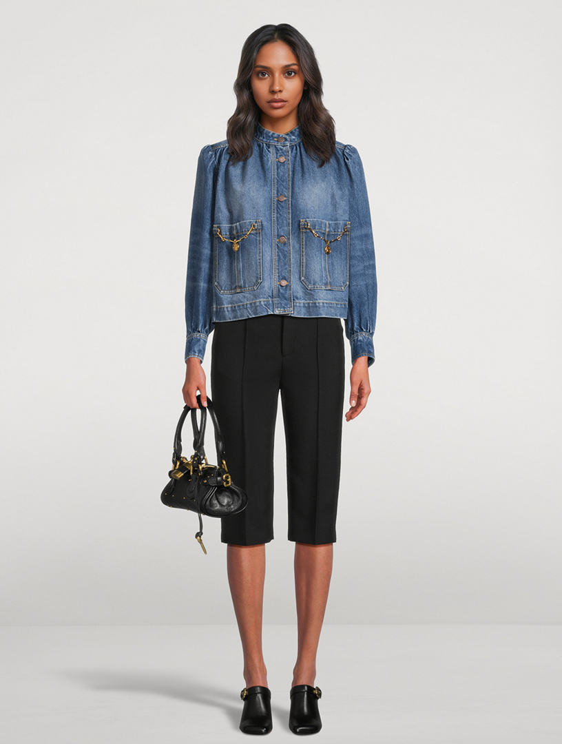 CHLOE Embellished Denim Jacket | Holt Renfrew