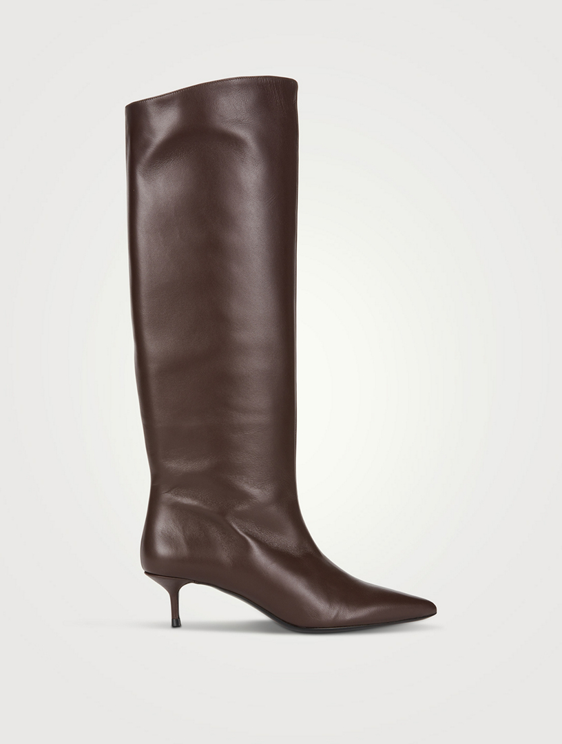 Sebastian Leather Knee-High Boots