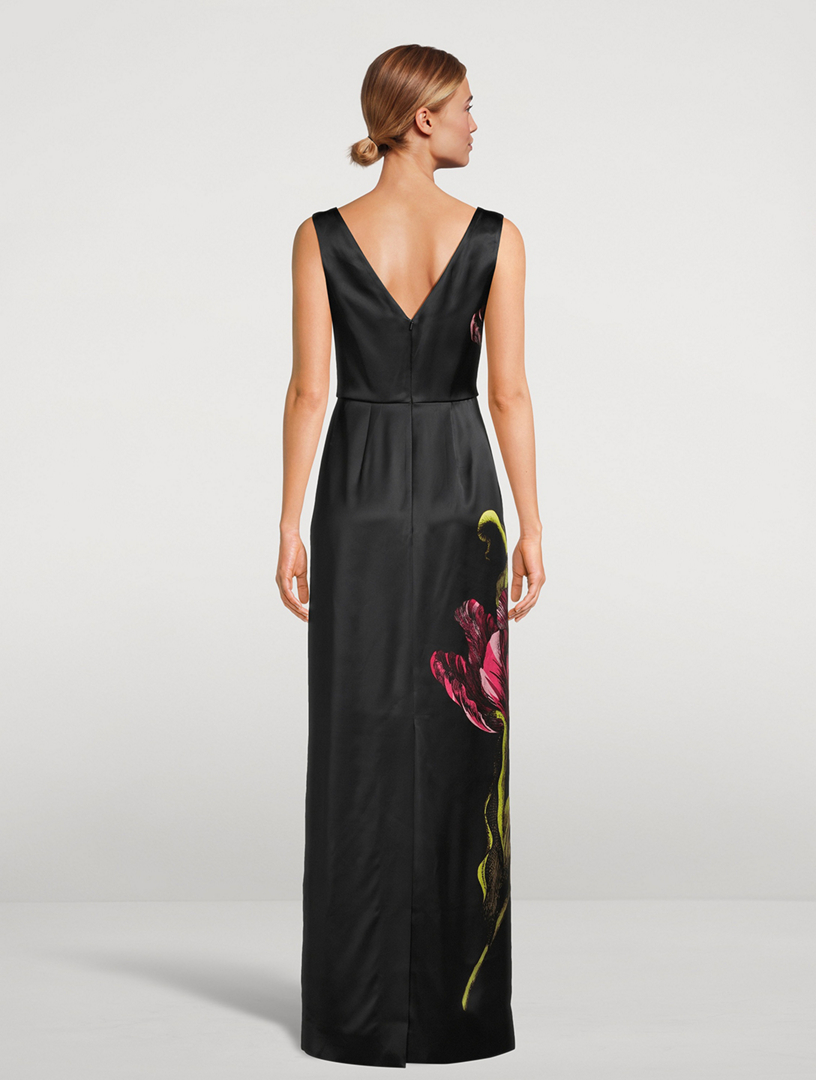 ERDEM Duchess Gown In Floral Print | Holt Renfrew
