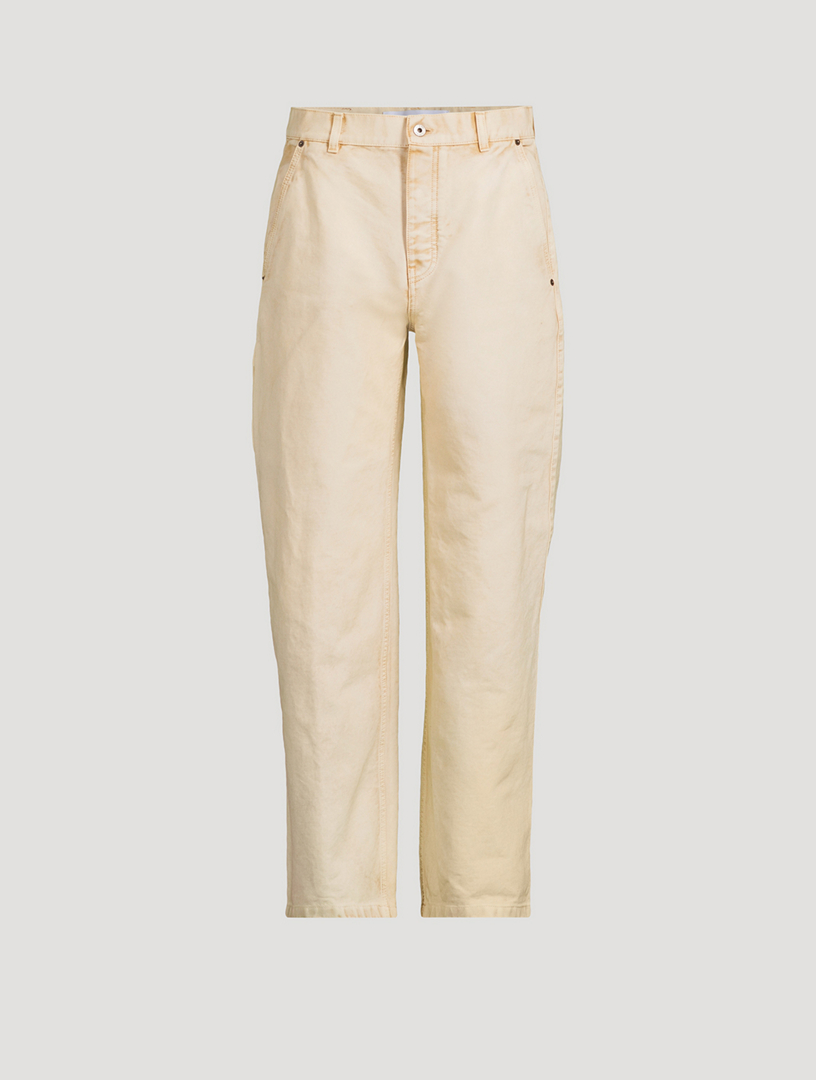 Cotton Straight-Leg Jeans