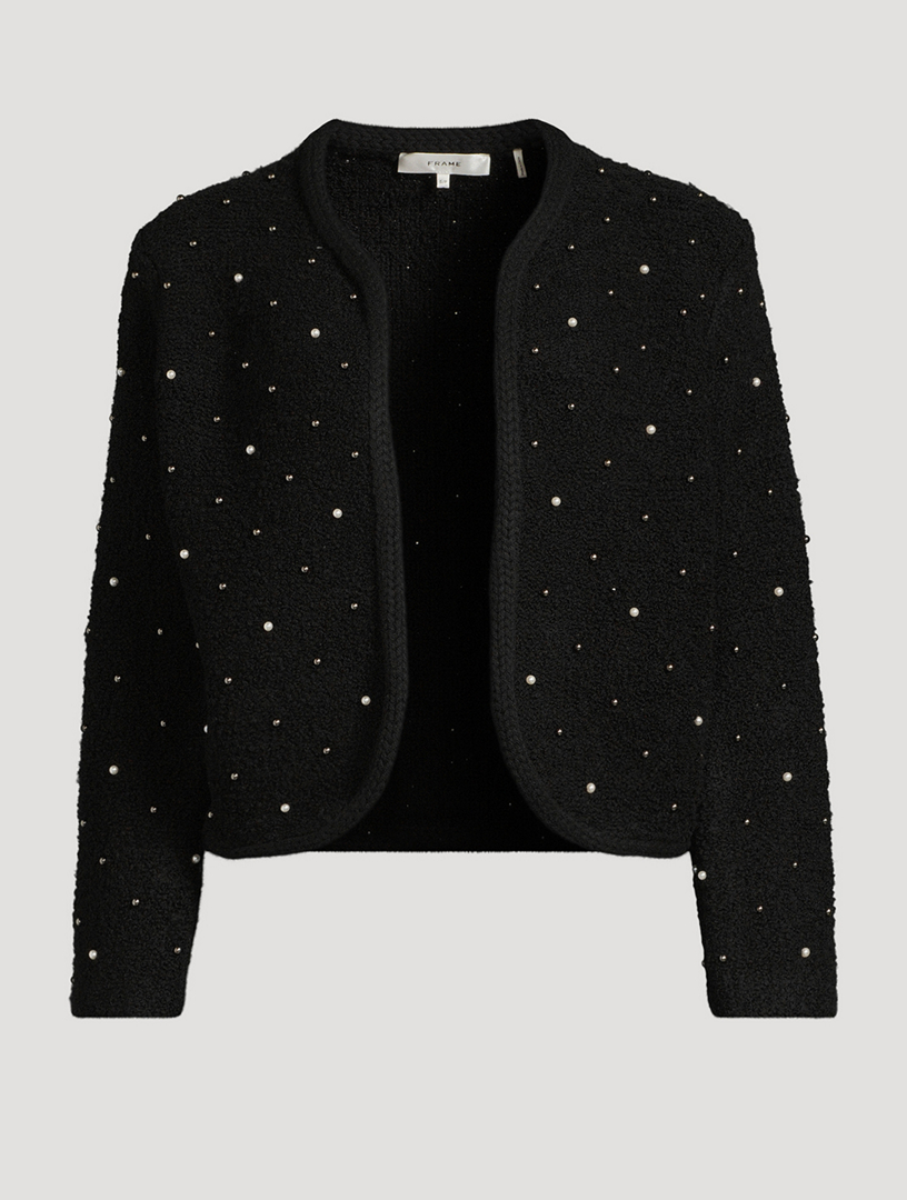 Wool-Blend Embellished Jacket