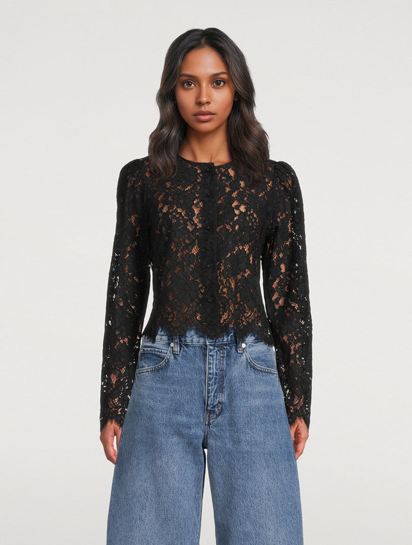 FRAME The Lace Cardigan | Holt Renfrew